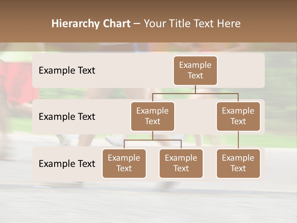 Marathon Runners (In Camera Motion Blur) PowerPoint Template