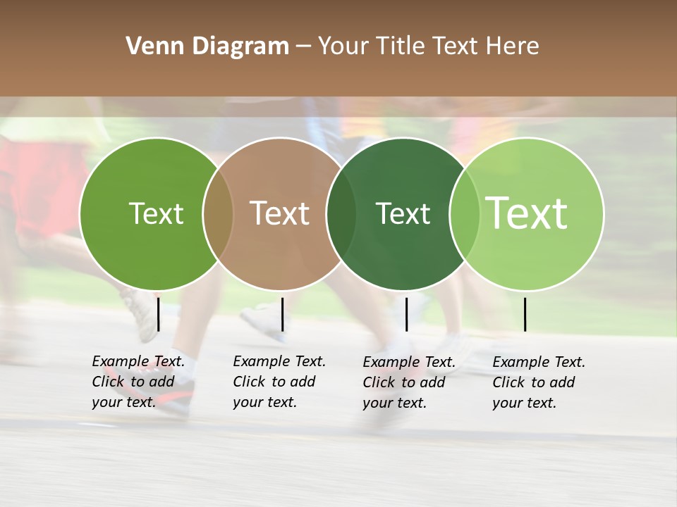 Marathon Runners (In Camera Motion Blur) PowerPoint Template