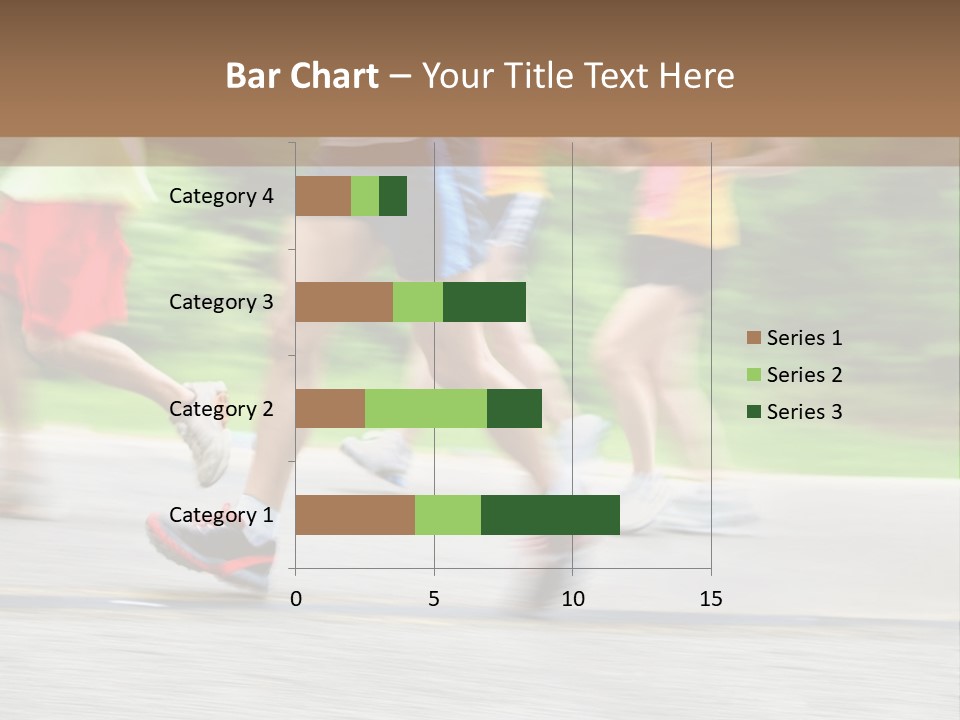 Marathon Runners (In Camera Motion Blur) PowerPoint Template