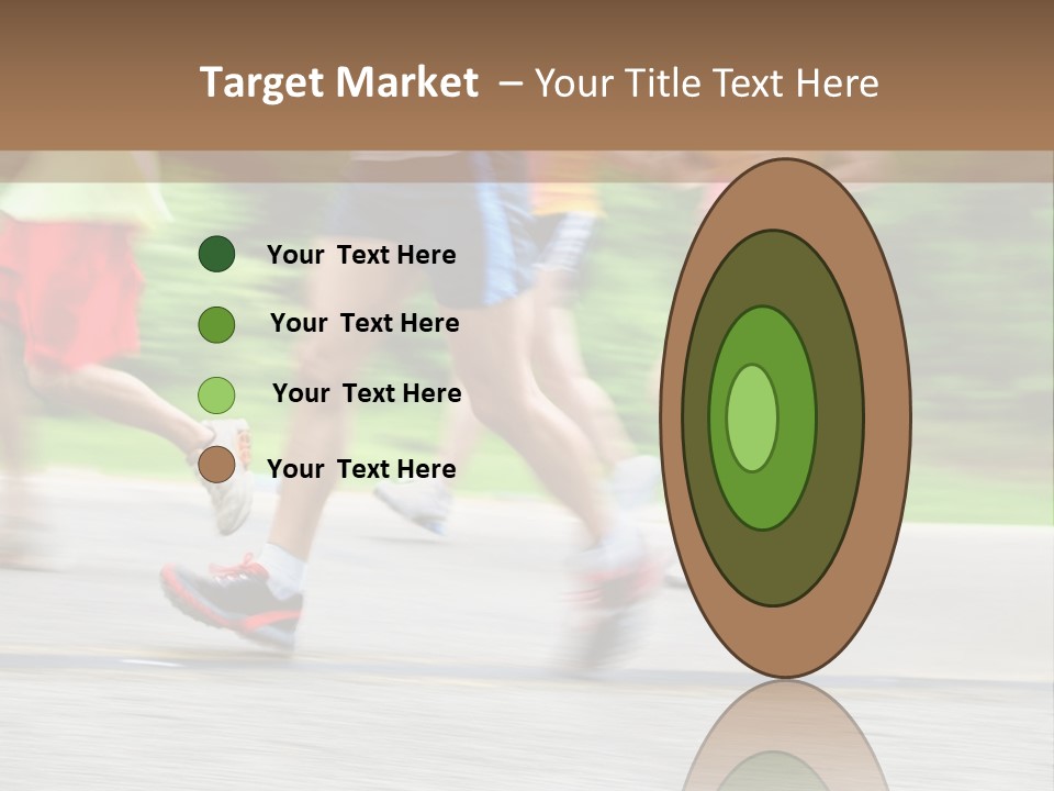Marathon Runners (In Camera Motion Blur) PowerPoint Template