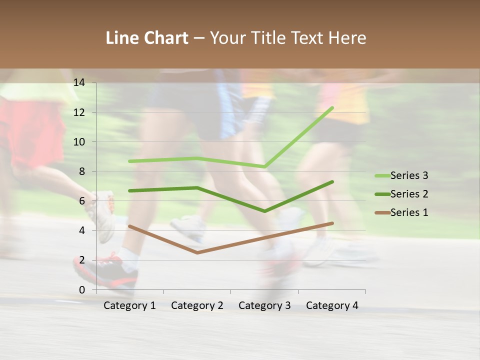 Marathon Runners (In Camera Motion Blur) PowerPoint Template
