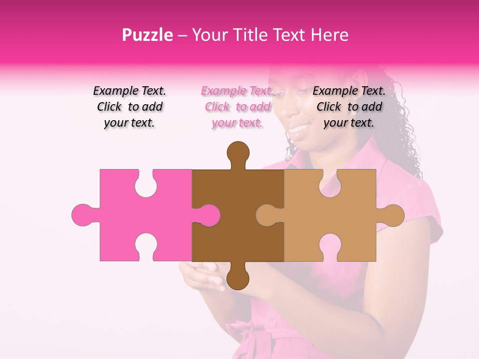 African Woman Reading Text Messages On Cellphone PowerPoint Template