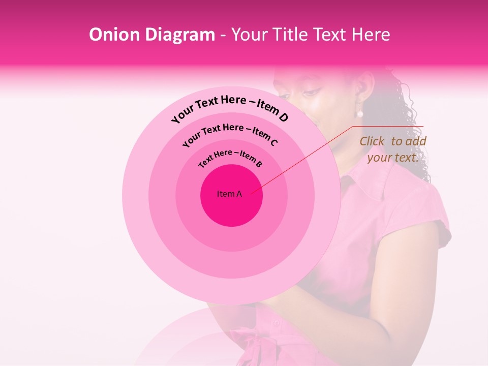 African Woman Reading Text Messages On Cellphone PowerPoint Template