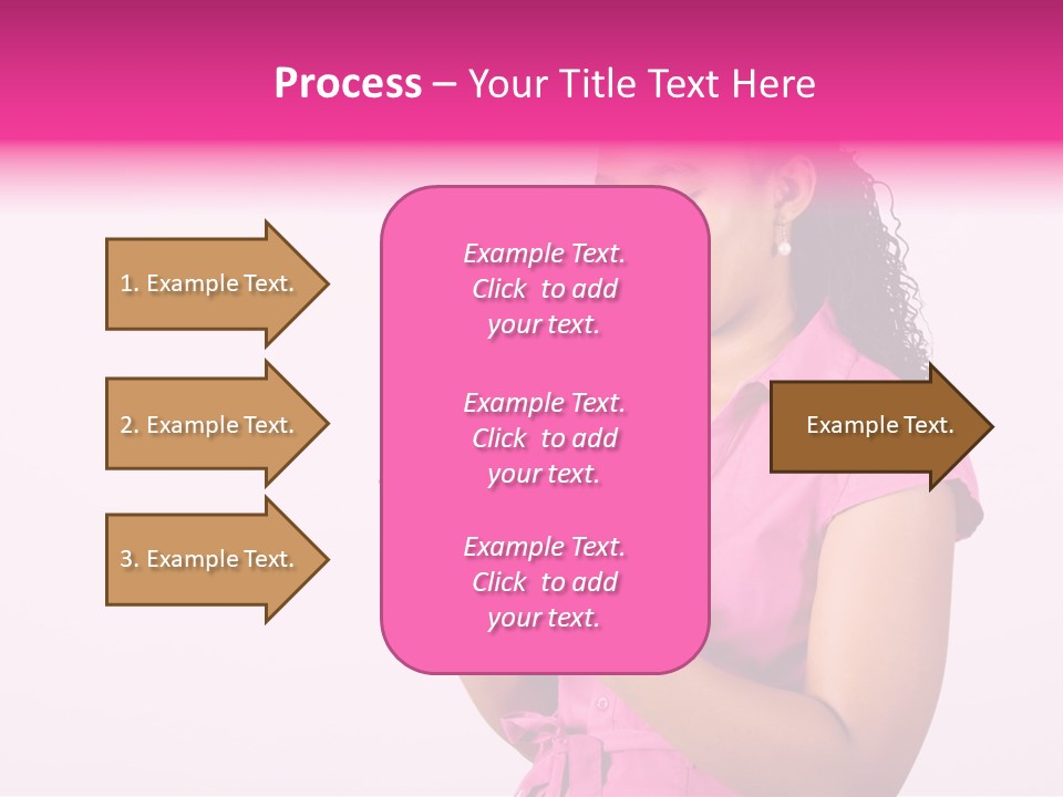 African Woman Reading Text Messages On Cellphone PowerPoint Template
