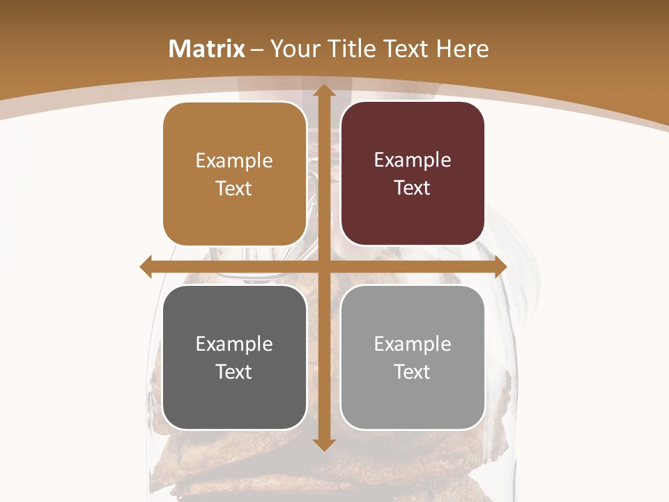 A Hand Taking Cookies From A Glass Jar On White Background PowerPoint Template