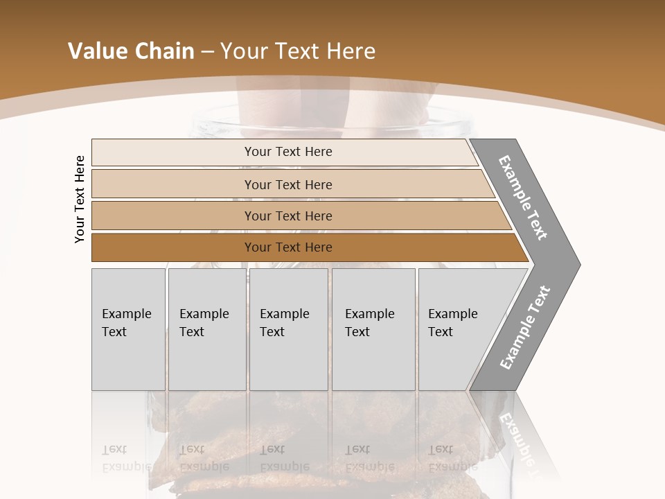 A Hand Taking Cookies From A Glass Jar On White Background PowerPoint Template