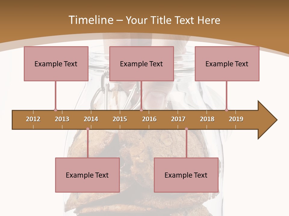 A Hand Taking Cookies From A Glass Jar On White Background PowerPoint Template