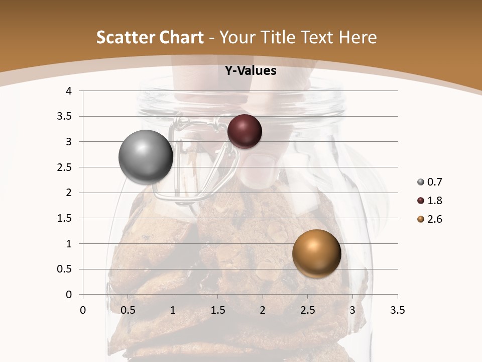 A Hand Taking Cookies From A Glass Jar On White Background PowerPoint Template