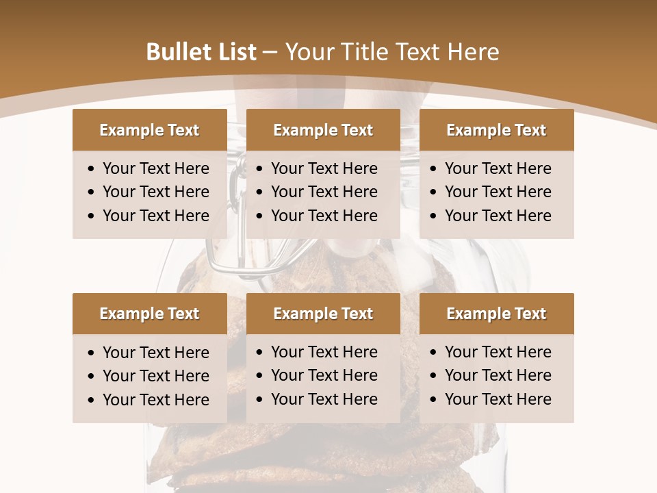 A Hand Taking Cookies From A Glass Jar On White Background PowerPoint Template