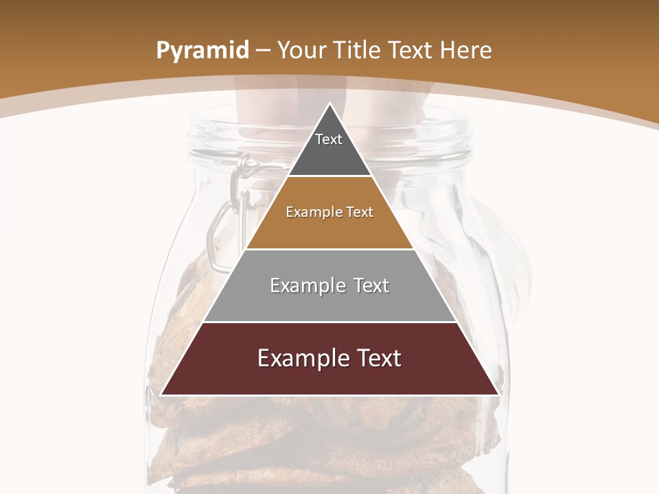 A Hand Taking Cookies From A Glass Jar On White Background PowerPoint Template