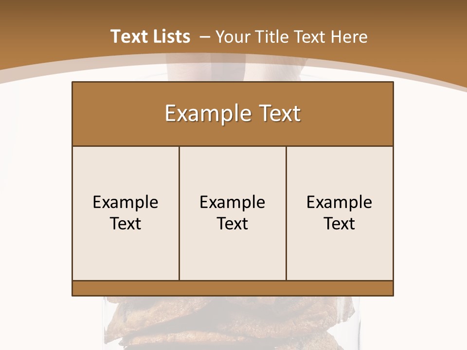 A Hand Taking Cookies From A Glass Jar On White Background PowerPoint Template