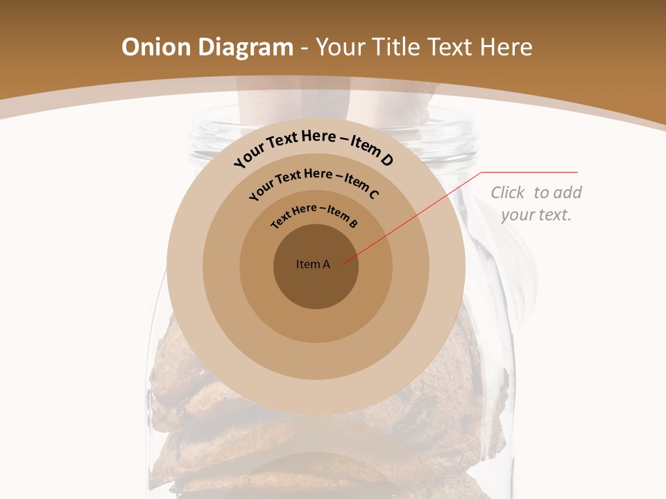 A Hand Taking Cookies From A Glass Jar On White Background PowerPoint Template