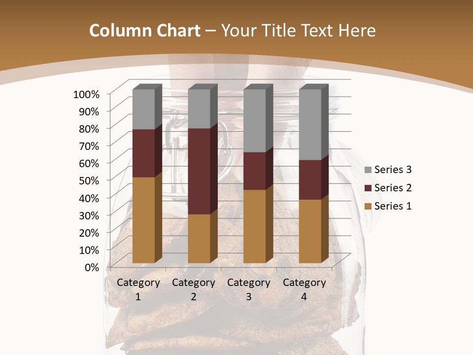 A Hand Taking Cookies From A Glass Jar On White Background PowerPoint Template