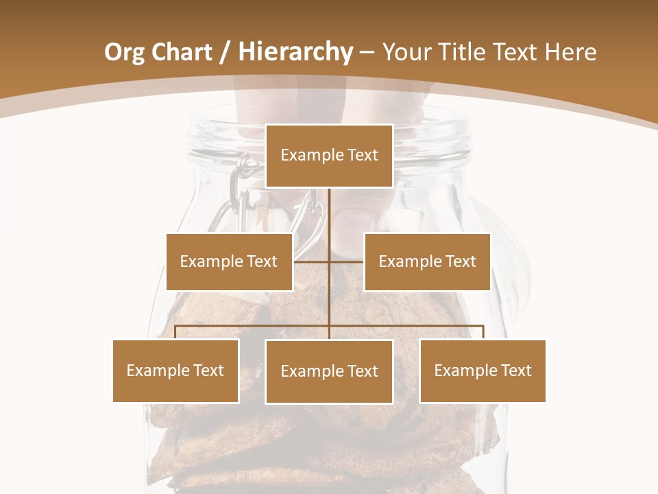 A Hand Taking Cookies From A Glass Jar On White Background PowerPoint Template