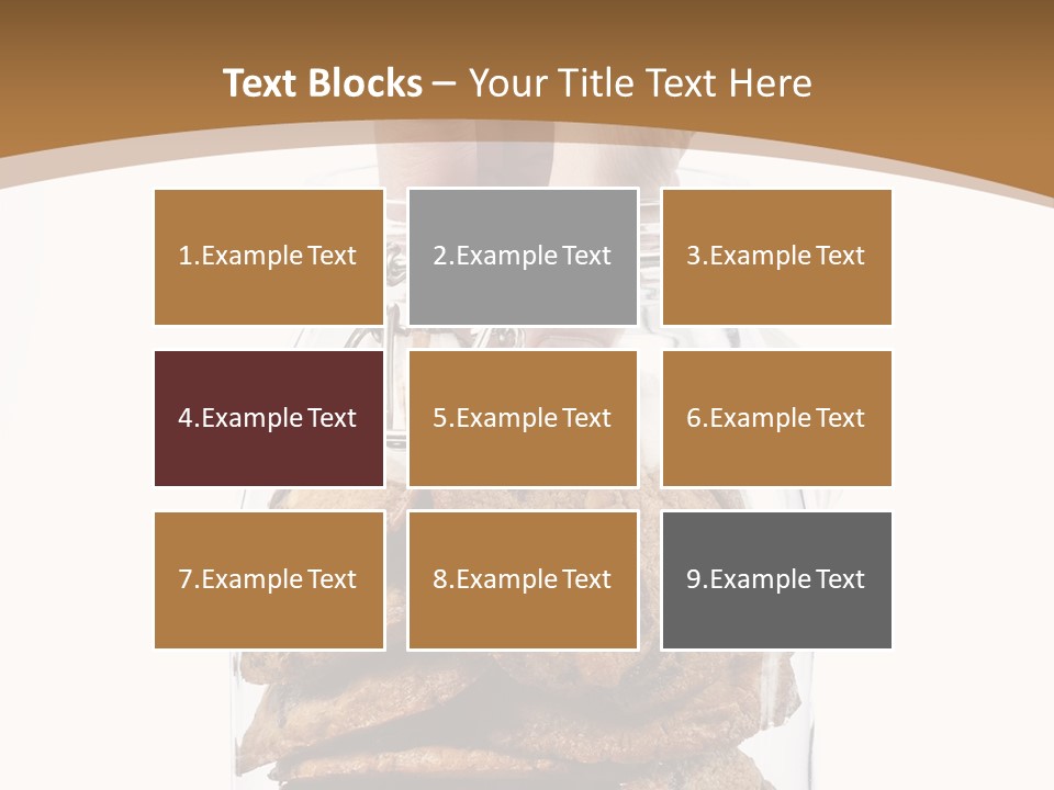 A Hand Taking Cookies From A Glass Jar On White Background PowerPoint Template