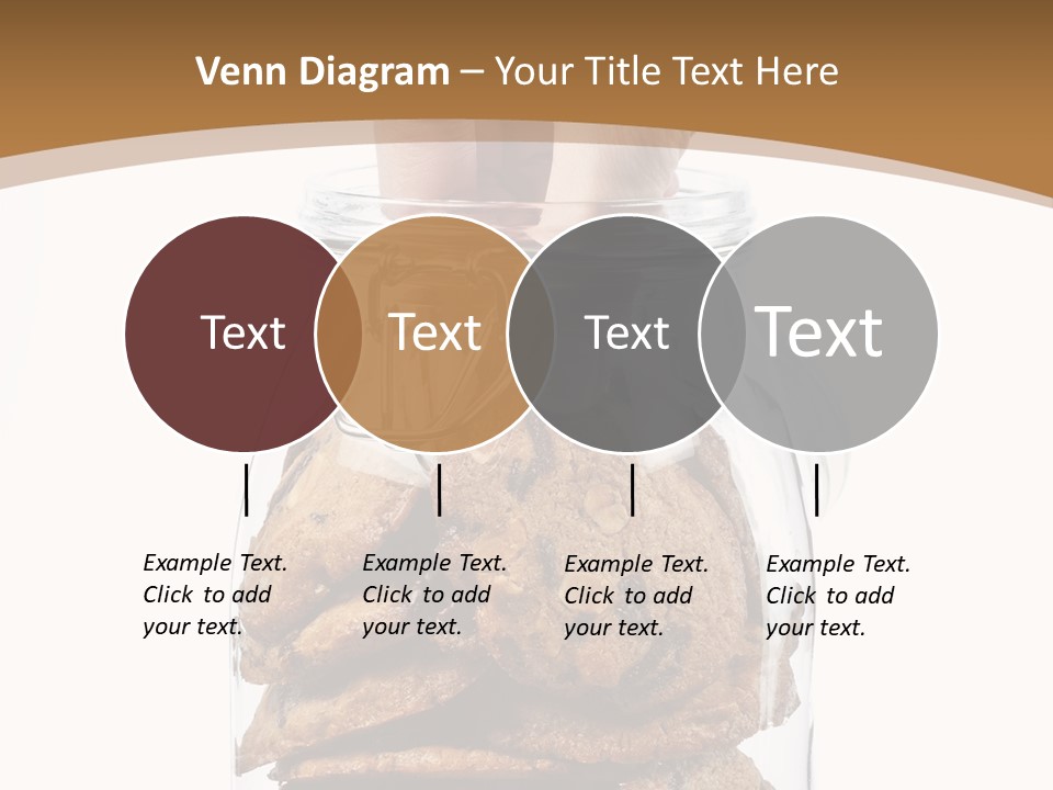 A Hand Taking Cookies From A Glass Jar On White Background PowerPoint Template