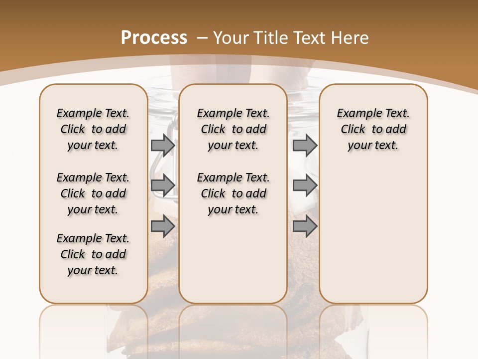A Hand Taking Cookies From A Glass Jar On White Background PowerPoint Template