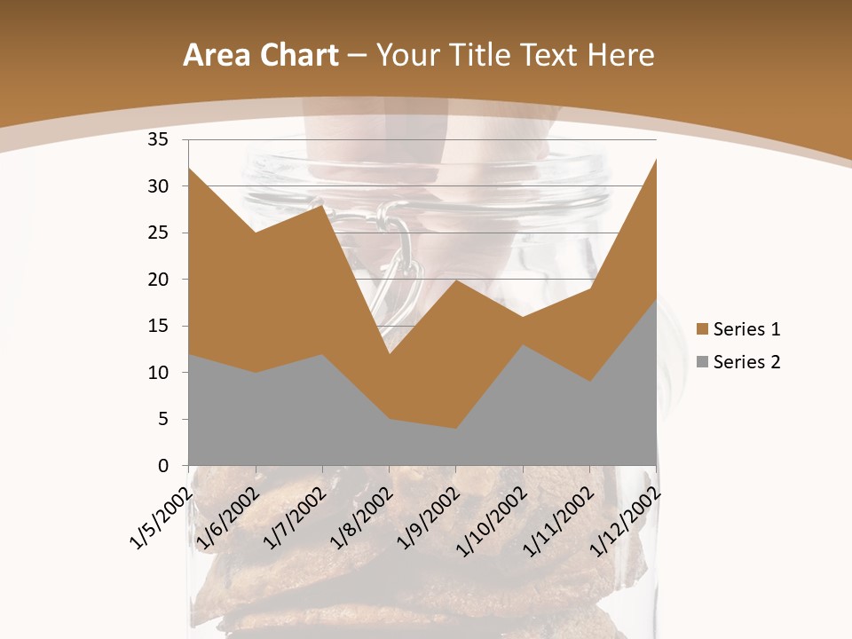 A Hand Taking Cookies From A Glass Jar On White Background PowerPoint Template