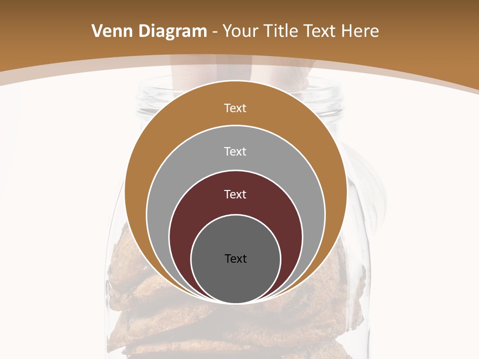 A Hand Taking Cookies From A Glass Jar On White Background PowerPoint Template