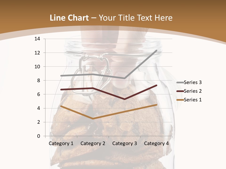 A Hand Taking Cookies From A Glass Jar On White Background PowerPoint Template