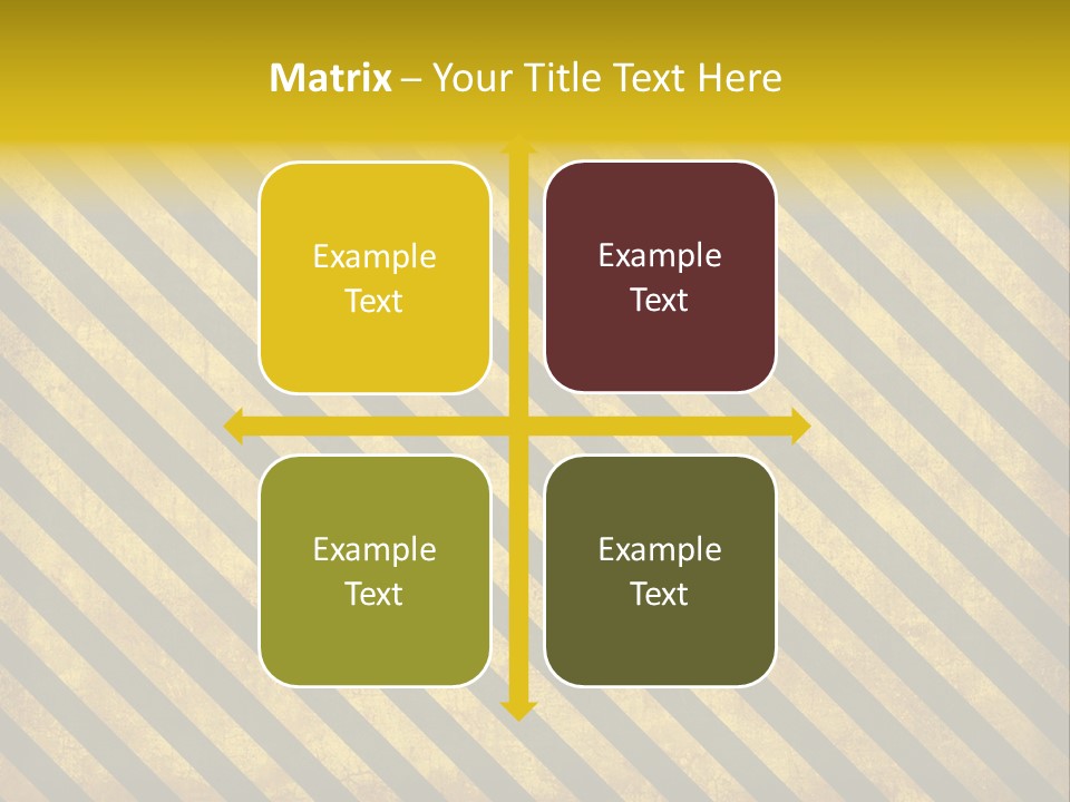 Hazard Stripes Texture That Tiles Seamlessly As A Pattern In Any Direction. PowerPoint Template