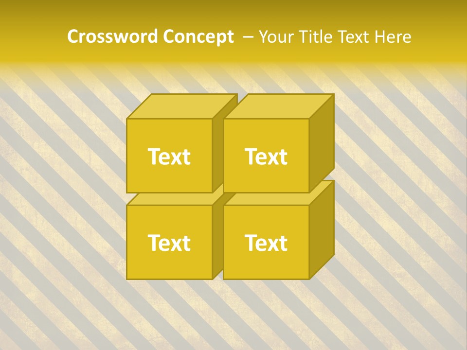 Hazard Stripes Texture That Tiles Seamlessly As A Pattern In Any Direction. PowerPoint Template