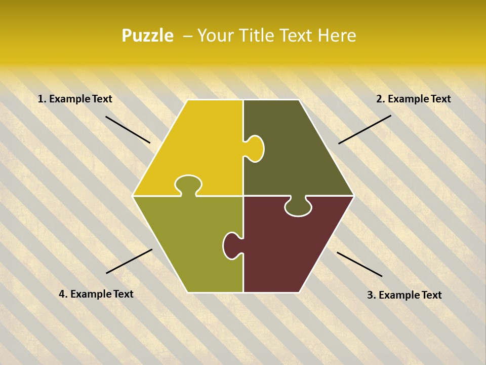 Hazard Stripes Texture That Tiles Seamlessly As A Pattern In Any Direction. PowerPoint Template