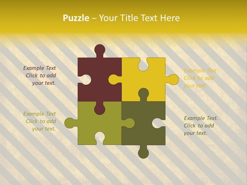 Hazard Stripes Texture That Tiles Seamlessly As A Pattern In Any Direction. PowerPoint Template