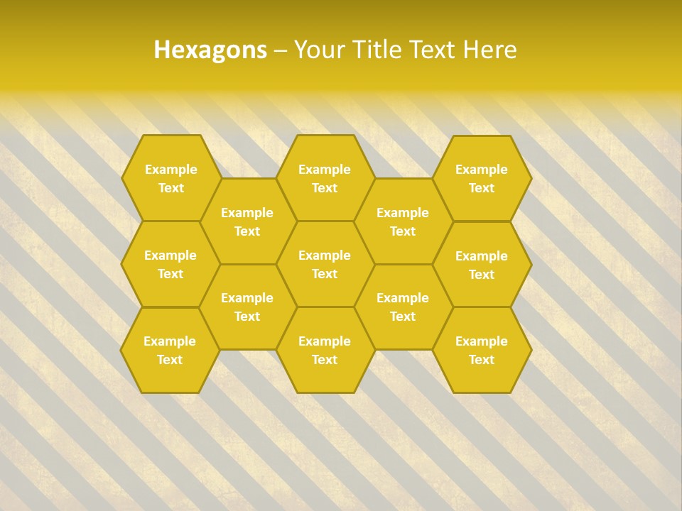 Hazard Stripes Texture That Tiles Seamlessly As A Pattern In Any Direction. PowerPoint Template