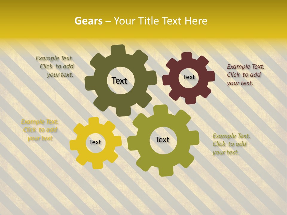 Hazard Stripes Texture That Tiles Seamlessly As A Pattern In Any Direction. PowerPoint Template