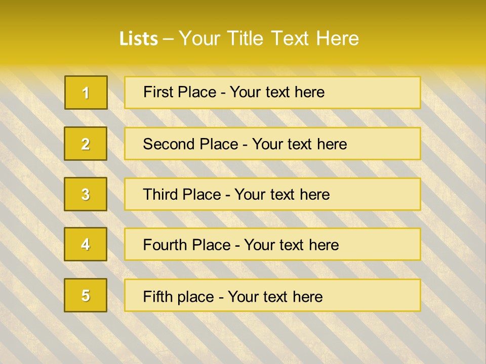 Hazard Stripes Texture That Tiles Seamlessly As A Pattern In Any Direction. PowerPoint Template