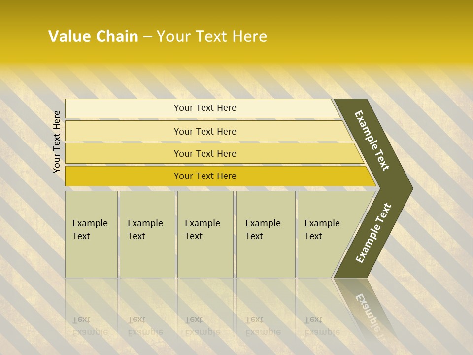 Hazard Stripes Texture That Tiles Seamlessly As A Pattern In Any Direction. PowerPoint Template