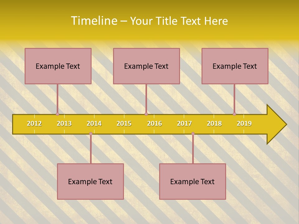Hazard Stripes Texture That Tiles Seamlessly As A Pattern In Any Direction. PowerPoint Template
