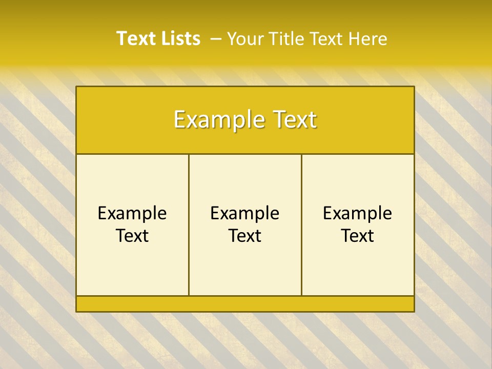 Hazard Stripes Texture That Tiles Seamlessly As A Pattern In Any Direction. PowerPoint Template