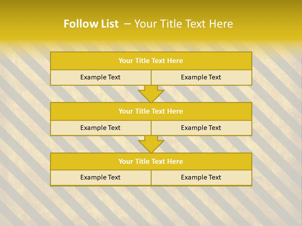 Hazard Stripes Texture That Tiles Seamlessly As A Pattern In Any Direction. PowerPoint Template