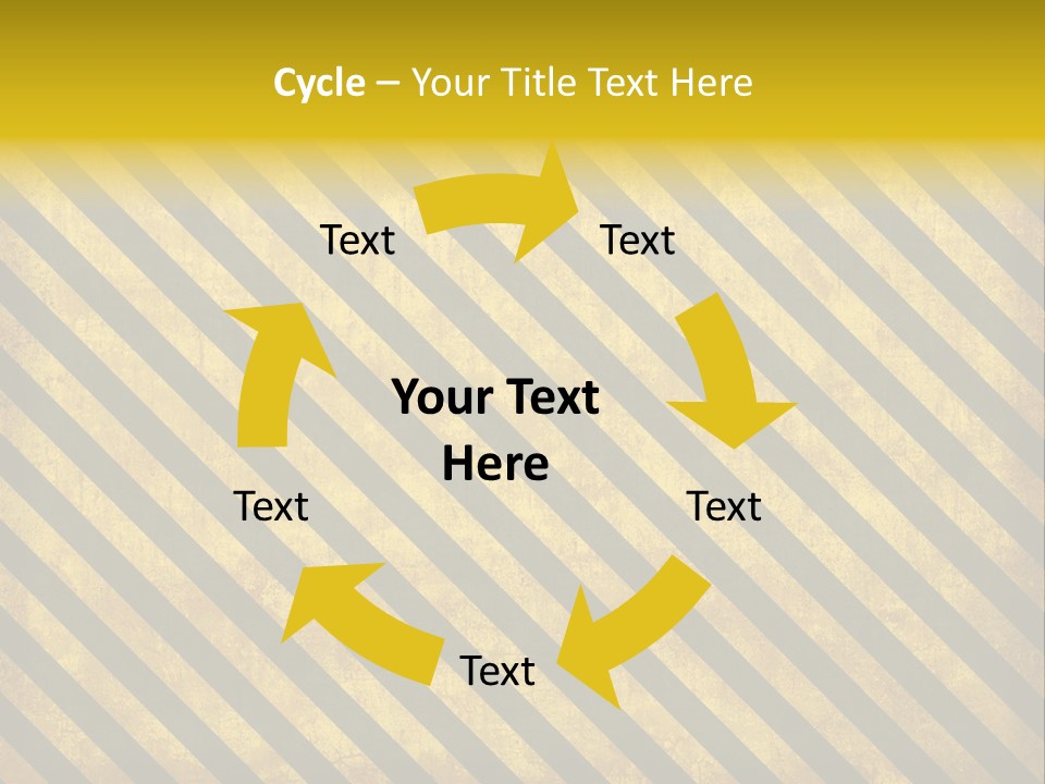 Hazard Stripes Texture That Tiles Seamlessly As A Pattern In Any Direction. PowerPoint Template
