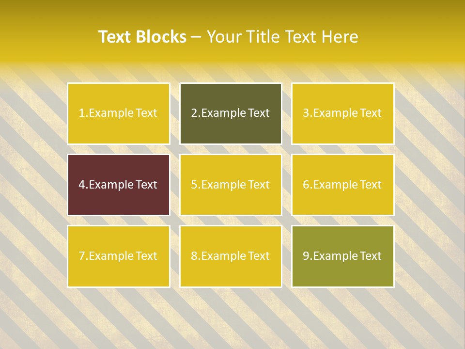 Hazard Stripes Texture That Tiles Seamlessly As A Pattern In Any Direction. PowerPoint Template
