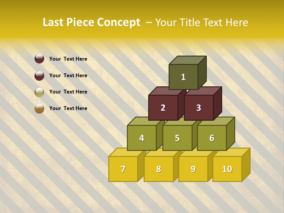 Hazard Stripes Texture That Tiles Seamlessly As A Pattern In Any Direction. PowerPoint Template