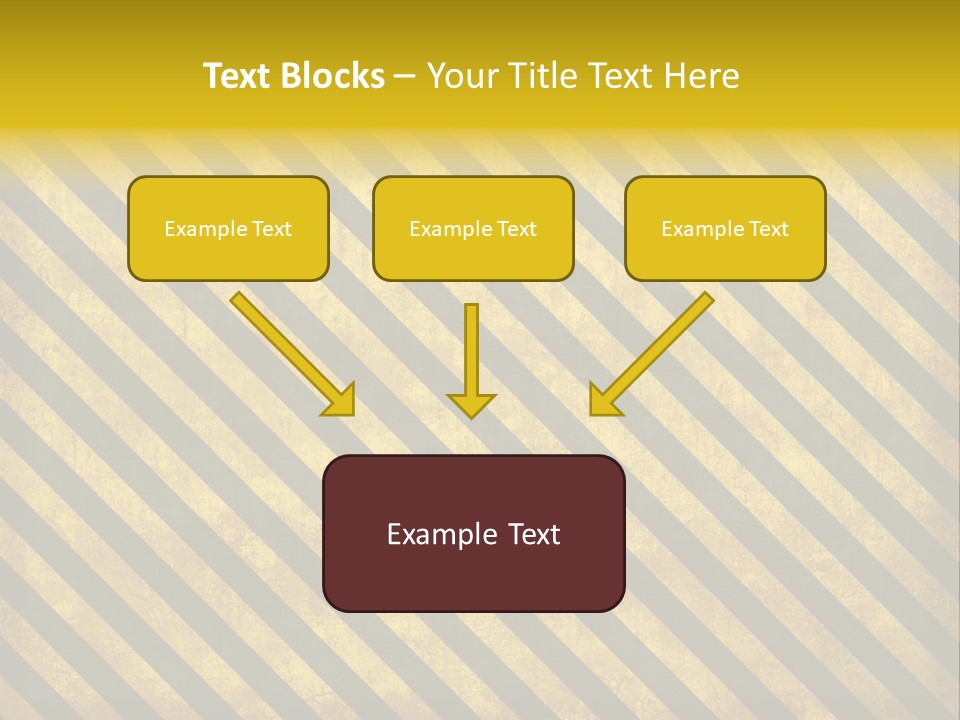 Hazard Stripes Texture That Tiles Seamlessly As A Pattern In Any Direction. PowerPoint Template