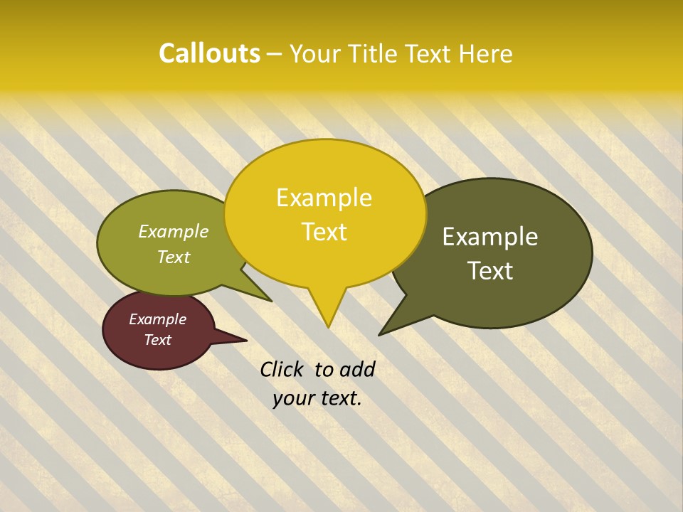 Hazard Stripes Texture That Tiles Seamlessly As A Pattern In Any Direction. PowerPoint Template