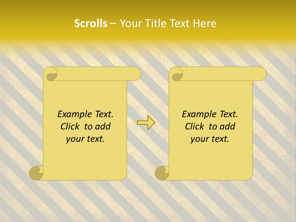 Hazard Stripes Texture That Tiles Seamlessly As A Pattern In Any Direction. PowerPoint Template