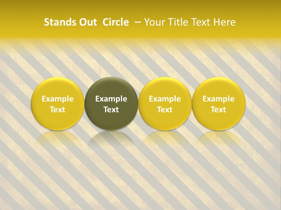 Hazard Stripes Texture That Tiles Seamlessly As A Pattern In Any Direction. PowerPoint Template