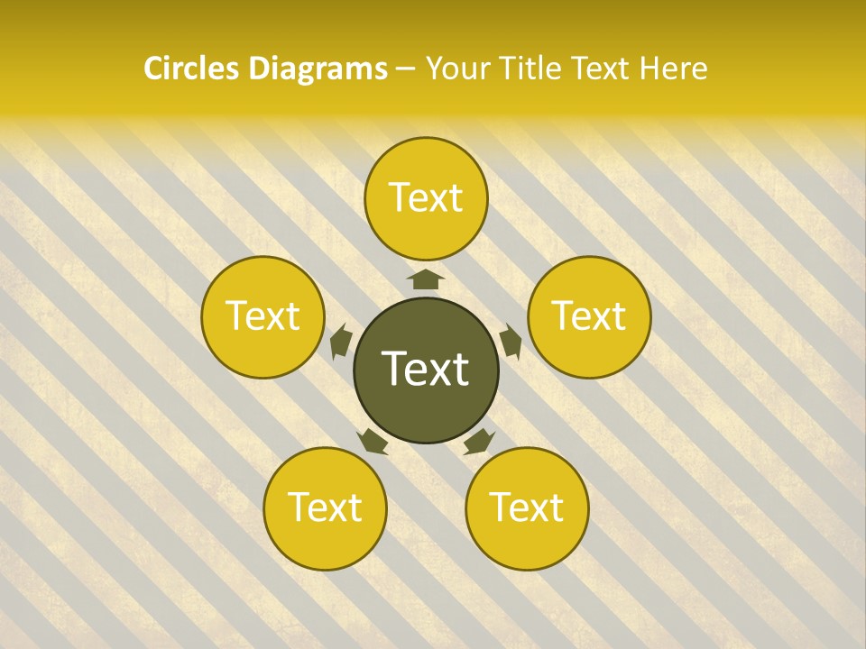 Hazard Stripes Texture That Tiles Seamlessly As A Pattern In Any Direction. PowerPoint Template