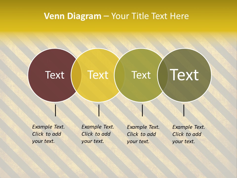 Hazard Stripes Texture That Tiles Seamlessly As A Pattern In Any Direction. PowerPoint Template