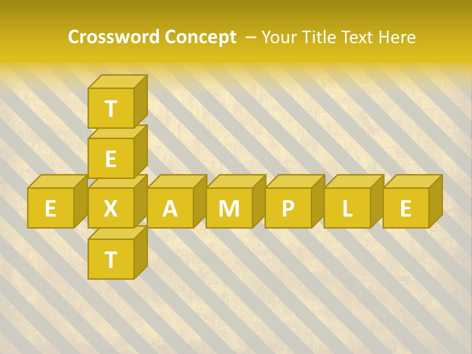 Hazard Stripes Texture That Tiles Seamlessly As A Pattern In Any Direction. PowerPoint Template