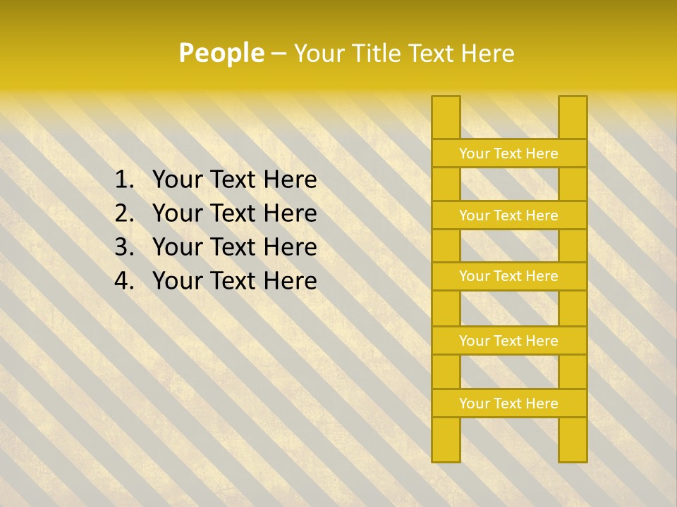 Hazard Stripes Texture That Tiles Seamlessly As A Pattern In Any Direction. PowerPoint Template