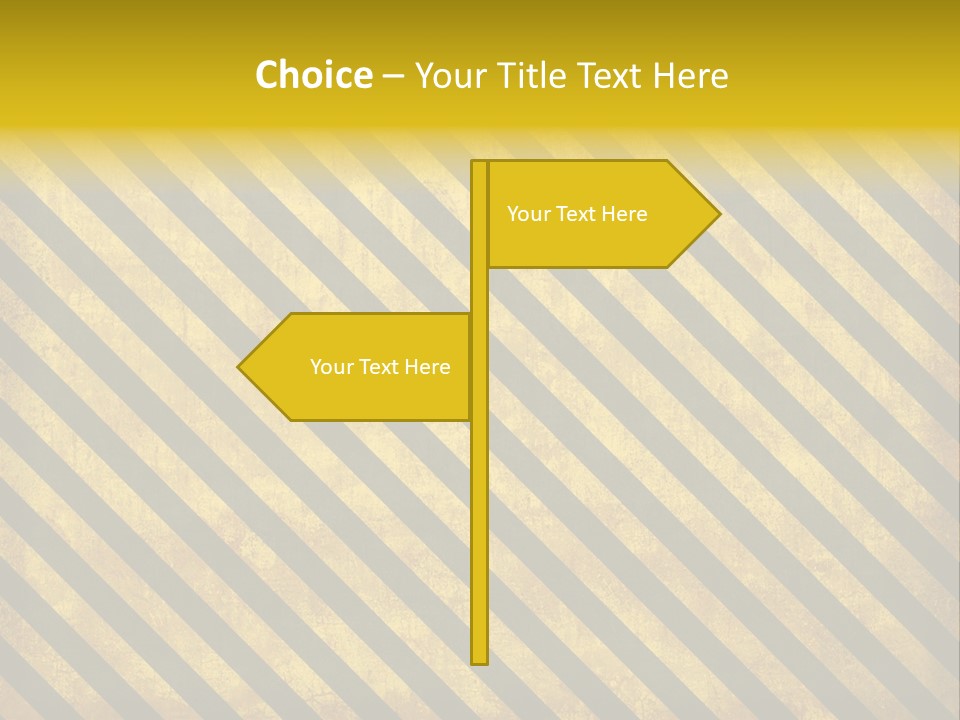 Hazard Stripes Texture That Tiles Seamlessly As A Pattern In Any Direction. PowerPoint Template