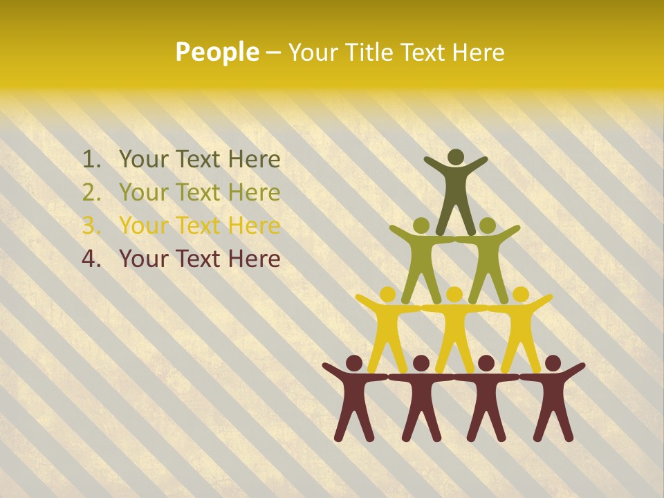 Hazard Stripes Texture That Tiles Seamlessly As A Pattern In Any Direction. PowerPoint Template