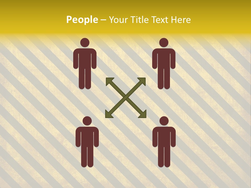 Hazard Stripes Texture That Tiles Seamlessly As A Pattern In Any Direction. PowerPoint Template