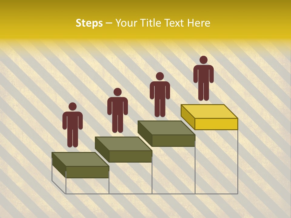 Hazard Stripes Texture That Tiles Seamlessly As A Pattern In Any Direction. PowerPoint Template